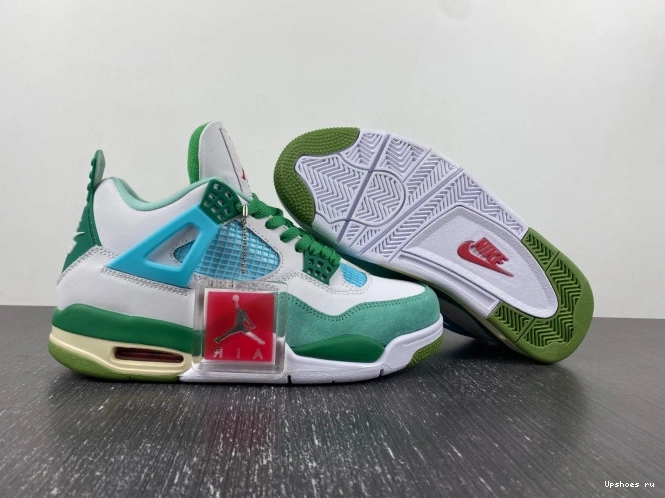  AJ4-KNCW Green (limited edition)  Jordan White  4 SB Grass Retro 0108